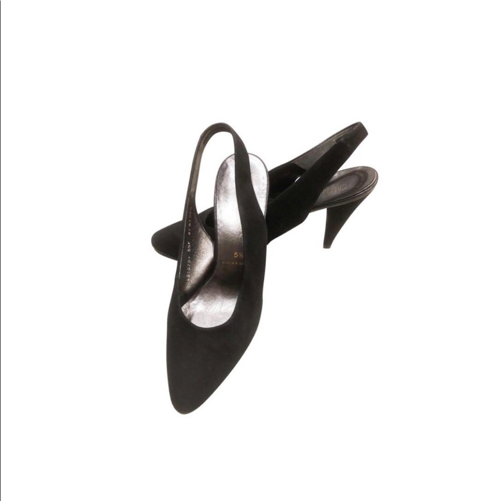 Vintage Salamander Suede Slingback.
